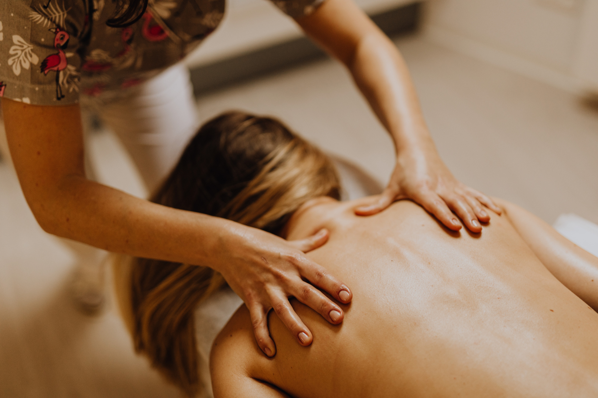 A Person Having a Massage